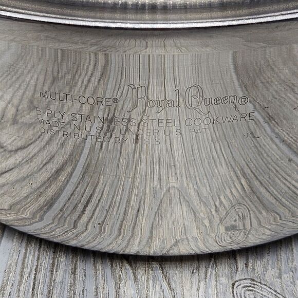 Vintage Royal Queen Multi-Core 5 Ply 2 Qt Sauce‎ Pan Great Condition W Dome Lid - Picture 3 of 10